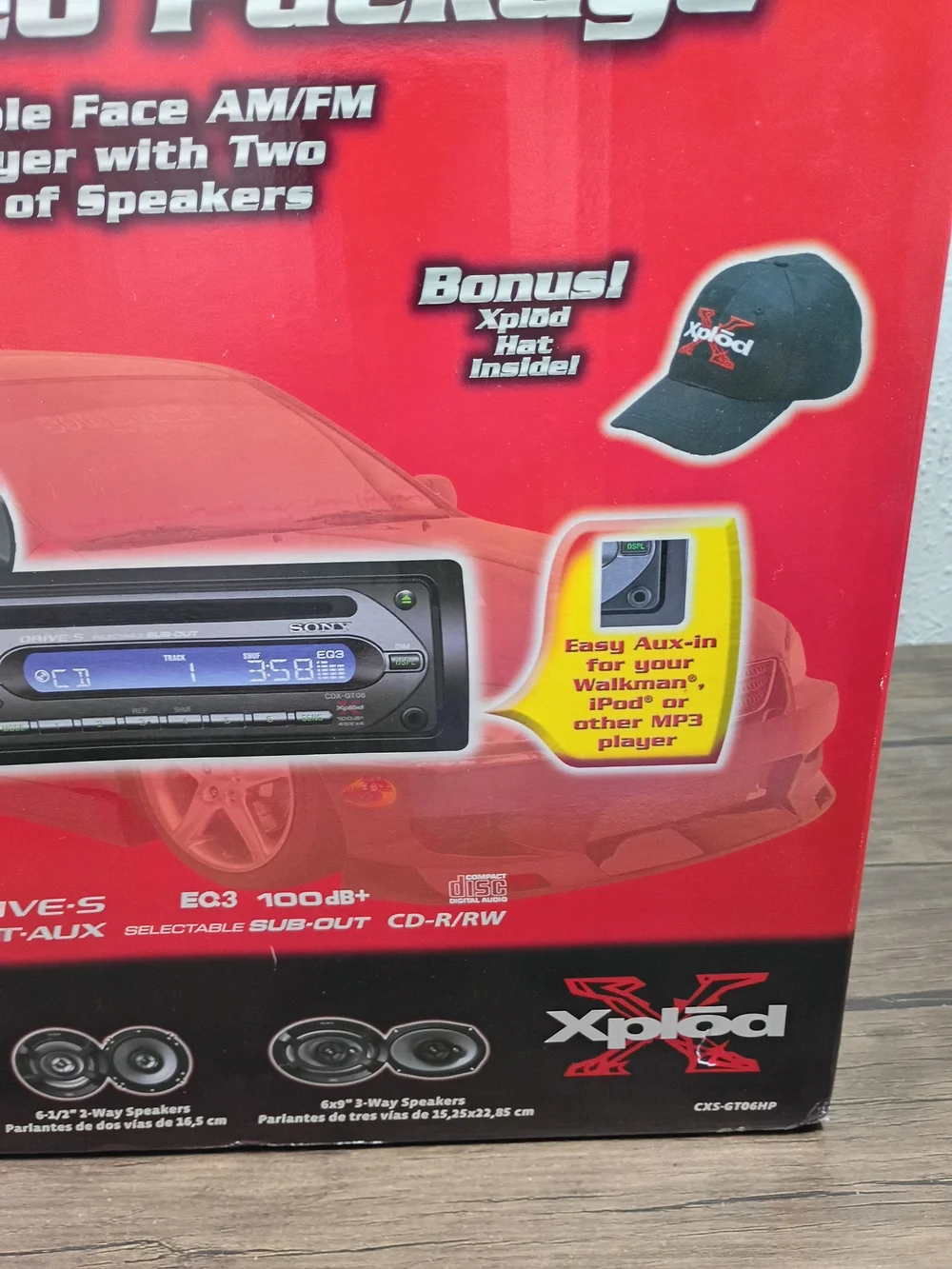 SONY Xplod CXS-GT06HP Car Stereo Package Detachable Face AM/FM CD Player NEW